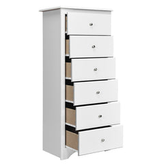 6 Drawers Chest Dresser Clothes Storage Bedroom Furniture Cabinet