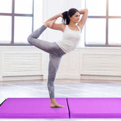 6 x 2 Feet Gymnastic Mat with Carrying Handles for Yoga
