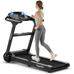 2.25HP Folding Treadmill with Bluetooth Speaker