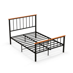 Full/Queen Bed Frame with Headboard and Footboard