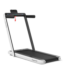 2.25 HP 2-in-1 Folding Walking Pad Treadmill with Dual Display and App Control