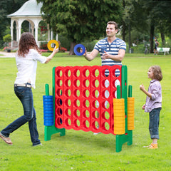 Jumbo 4-to-Score Giant Game Set with 42 Jumbo Rings and Quick-Release Slider