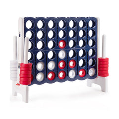 3.5 Feet Tall Jumbo 4 to Score Giant Game Set with 42 Jumbo Rings