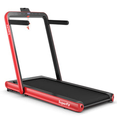 4.75HP 2 In 1 Folding Walking Pad Treadmill with Remote APP Control