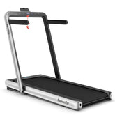 4.75HP 2 In 1 Folding Walking Pad Treadmill with Remote APP Control