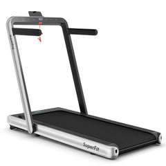 4.75HP 2 In 1 Folding Walking Pad Treadmill with Remote APP Control