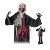 8.2 FT Standing Animatronic Werewolf with Howling Sounds, Red Flashing Eyes and Poseable Arms