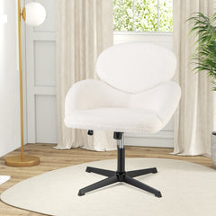 Swivel Cross Legged Chair with Adjustable Height and Rocking Function