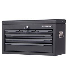 24 Inch Tool Chest Case with 6 Drawers and Top Storage for Garage Repair Shop & Warehouse