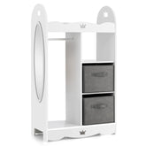 Kids Dress up Storage Costume Closet with Mirror and Toy Bins