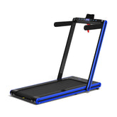 2-in-1 Folding Walking Pad Treadmill with Dual LED Display
