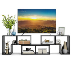 3 Pieces Adjustable TV Stand for TVs up to 65 Inch with Shelves