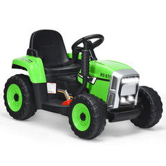 12V Ride on Tractor with 3-Gear-Shift Ground Loader for Kids 3+ Years Old