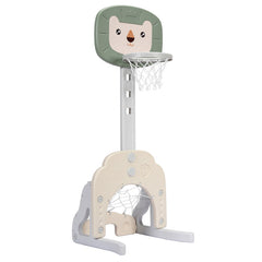 3-in-1 Adjustable Kids Basketball Hoop Sports Set