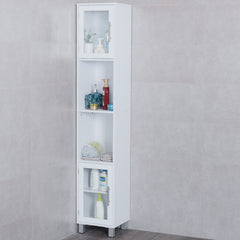 71 Inch Tall Tower Bathroom Storage Cabinet and Organizer Display Shelves for Bedroom