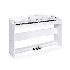 88 Key Full Size Electric Piano Keyboard with Stand 3 Pedals MIDI Function