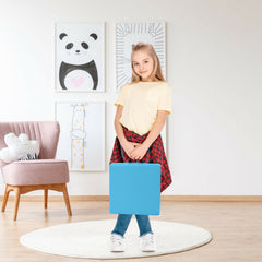 6 Pieces 15 Inch Square Toddler Floor Cushions Set with Handles