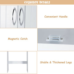 Over the Toilet Storage Cabinet Bathroom Organizer with Adjustable Shelf