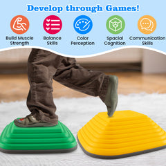 11 Pieces Kids Stepping Stone Square Stackable Indoor Outdoor