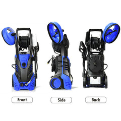 3000 PSI Electric High Pressure Washer with 5 Nozzles and Hose Reel