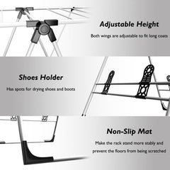 Portable Laundry Clothes Storage Drying Rack