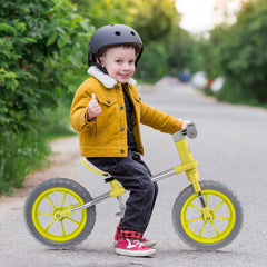 12 Inch Balance Bike with Adjustable Seat and Rotatable Handlebar