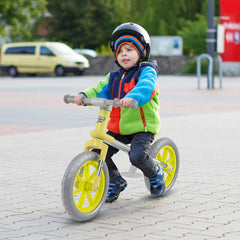 12 Inch Balance Bike with Adjustable Seat and Rotatable Handlebar