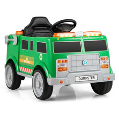 12V Battery Powered Electric Vehicle with Remote Control and Trash Bin