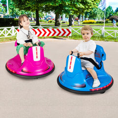 12V Kids Ride On Bumper Car with Remote Control Lights and Music