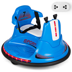 12V Kids Ride On Bumper Car with Remote Control Lights and Music
