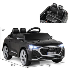 12V Kids Ride on Car Licensed Audi SQ8 with Remote Control and 3 Speeds
