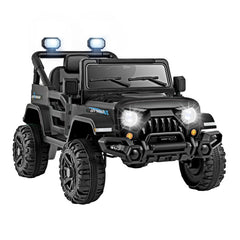 12V Kids Ride on Truck Car with Remote Control Threaded Wheels and 3 Speeds