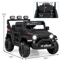 12V Electric Kids Ride on Truck with Remote Control and Music