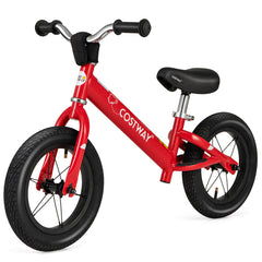 12 Inch Toddler Balance Bike with Height Adjustable Handlebar and Seat