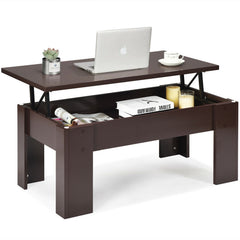 Lift Top Coffee Table with Storage Compartment for Living Room