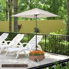 150 Pounds Patio Umbrella Base Stand Wheels Planter Outdoor