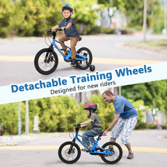 16 Inch Kids Bike Adjustable with Shock Absorber and Bell for Aged 4 to 7