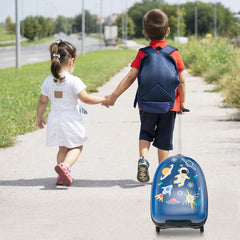 16 Inch Kids Carry-On Luggage Hard Shell Suitcase with Wheels