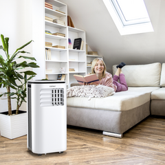 9000 BTU(Ashrae) Portable Air Conditioner with Fan and Dehumidifier