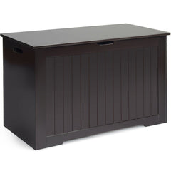 Large Storage Wooden Toy Organizer with High-Quality Flip-Top Lid