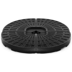 4 Pieces Round Cantilever Umbrella Base with Carry Handles for Garden