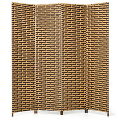 4 Panel Folding Privacy Partition Room Divider with Rustproof Hinge