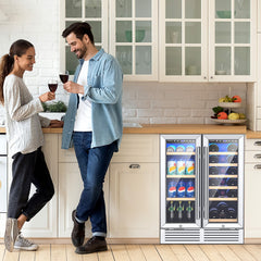 24 Inch Dual Zone Wine and Beverage Cooler
