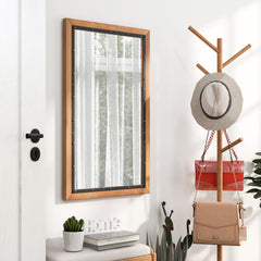 22 x 36 Inch Rectangular Frame Decor Wall Mounted Mirror with Back Board