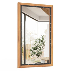 22 x 36 Inch Rectangular Frame Decor Wall Mounted Mirror with Back Board