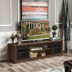 TV Stand Entertainment Center for TV's up to 65 Inch with Adjustable Shelves