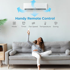 Energy Star Certified 27000 BTU 3 Zone 22 SEER2 Mini Split AC with Heat Pump