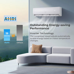 27000 BTU 3 Zone 19 SEER2 Mini Split AC with Heat Pump