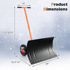 29 Inches Snow Pusher for Driveway