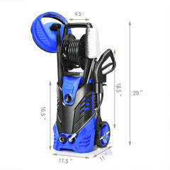 3000 PSI Electric High Pressure Washer with 5 Nozzles and Hose Reel